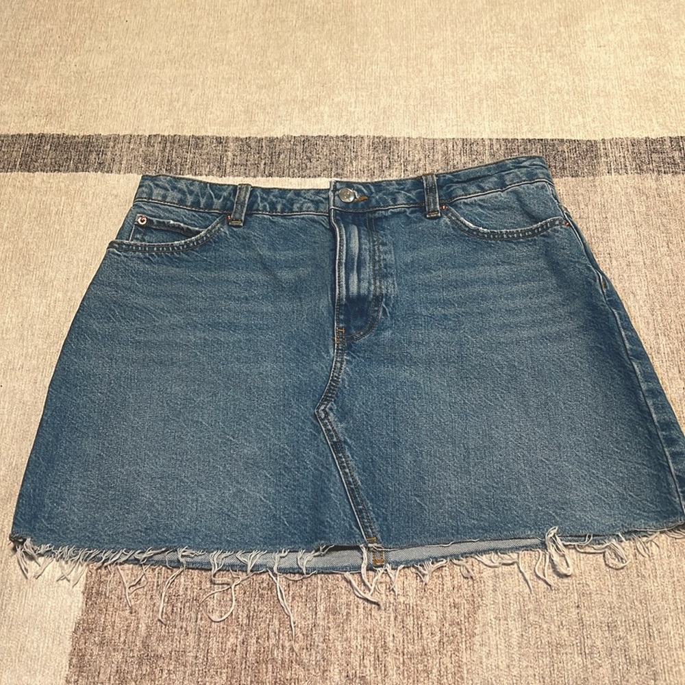 Zara Light Blue Denim Skirt